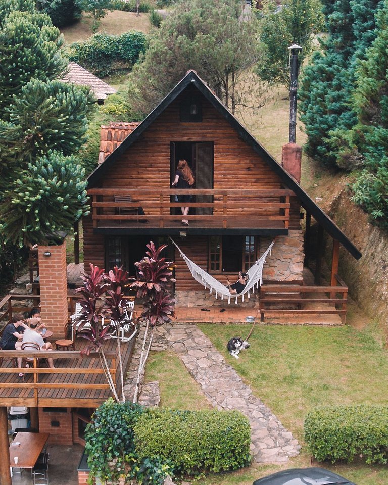 Chalé São Bernardo - com banheira de hidromassagem